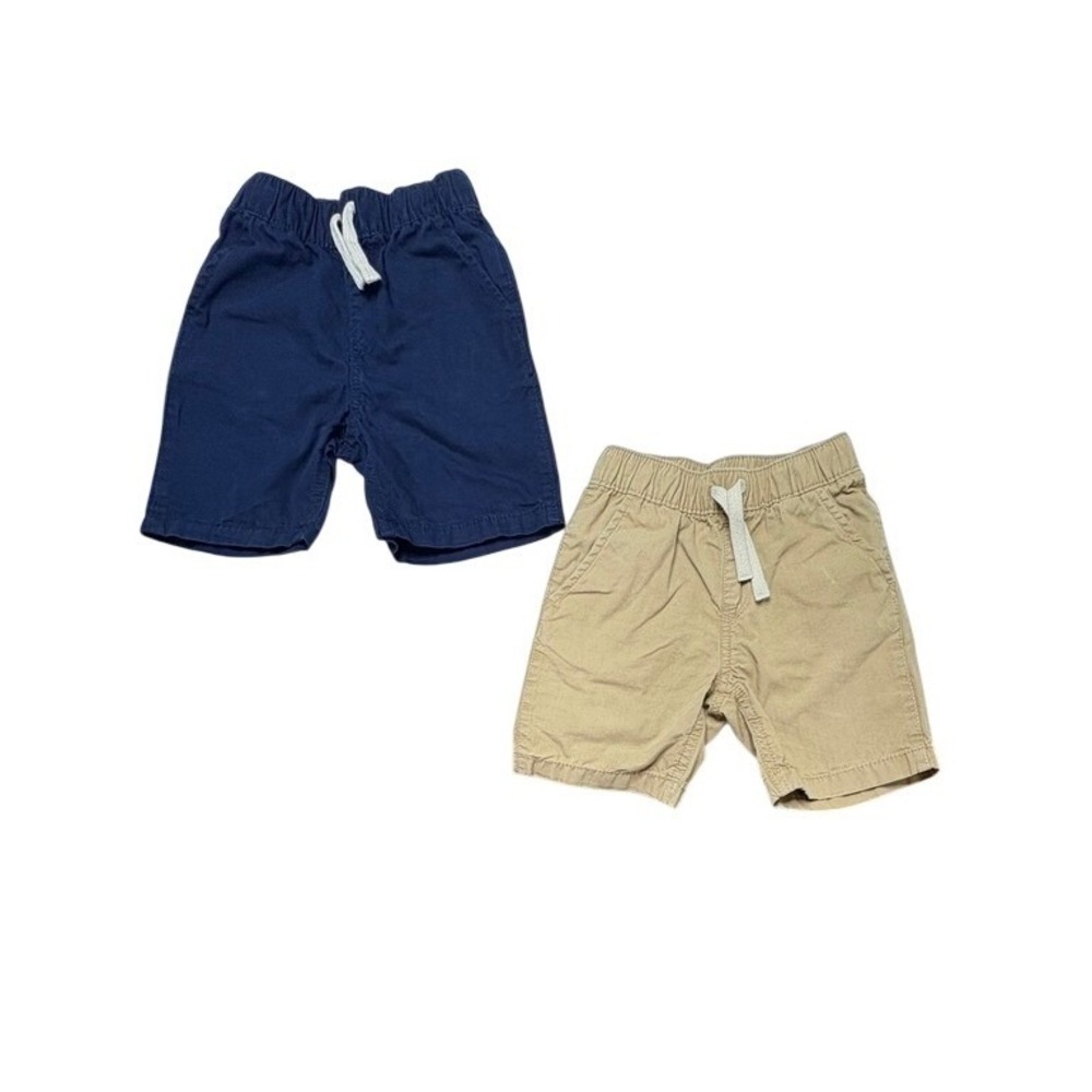 The Children's Place Chino Bermuda Shorts 3T Toddler Set Blue Tan Summer Casual